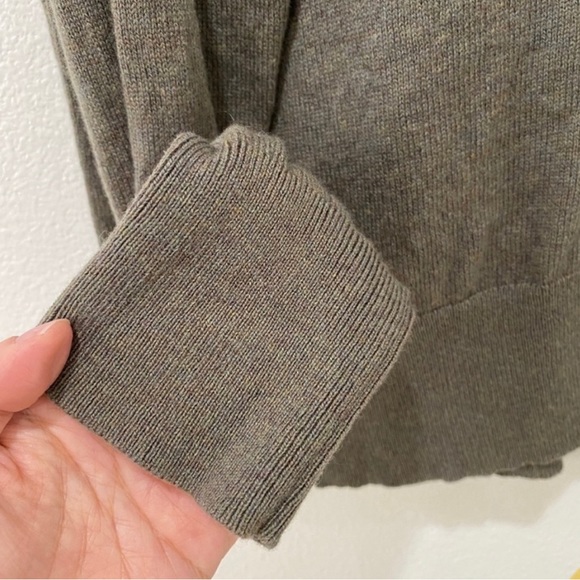 COS Olive Green Wool-Blend Cardigan Size L - Picture 4 of 4